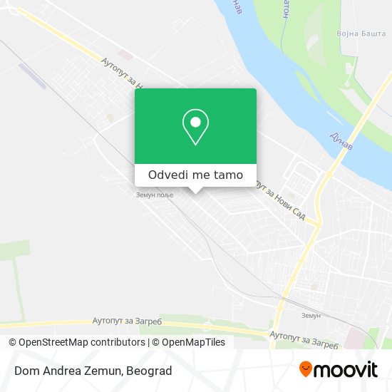 Dom Andrea Zemun mapa