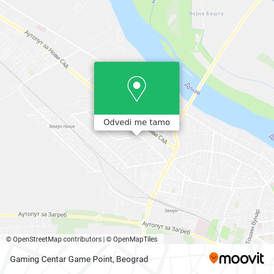 Gaming Centar Game Point mapa