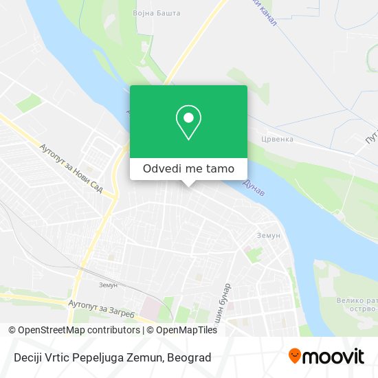 Deciji Vrtic Pepeljuga Zemun mapa