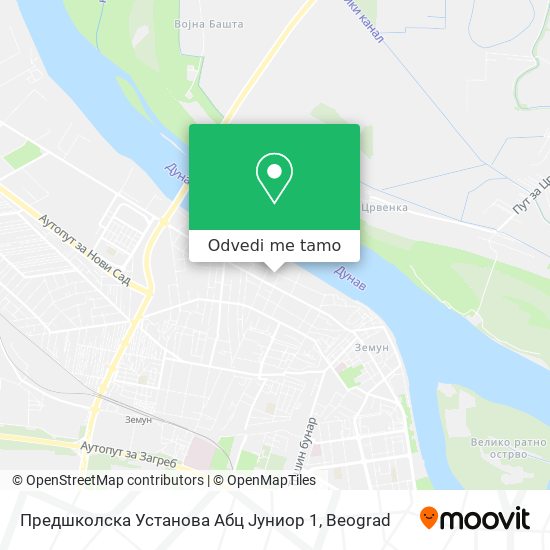 Предшколска Установа Абц Јуниор 1 mapa