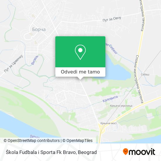 Škola Fudbala i Sporta Fk Bravo mapa