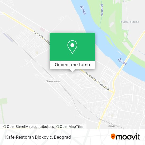 Kafe-Restoran Djokovic mapa