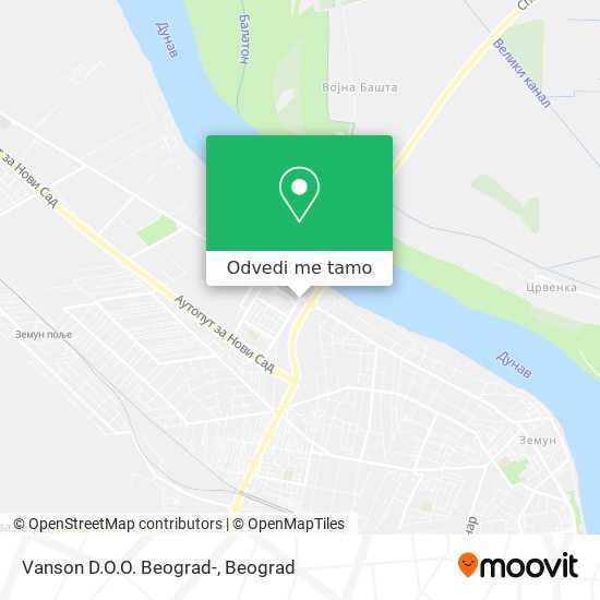 Vanson D.O.O. Beograd- mapa