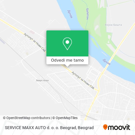 SERVICE MAXX AUTO d. o. o. Beograd mapa