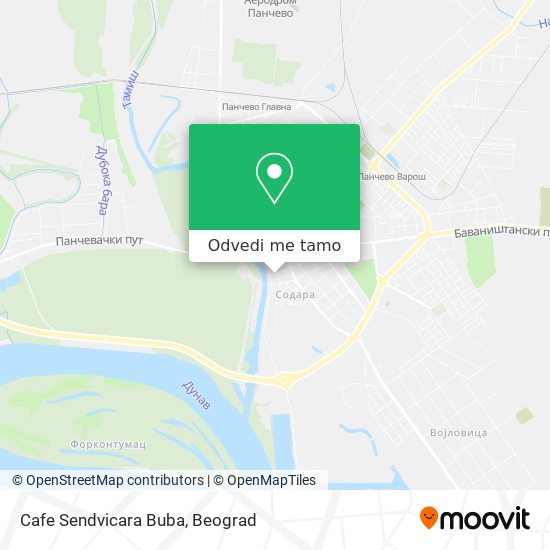 Cafe Sendvicara Buba mapa