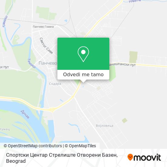 Спортски Центар Стрелиште Отворени Базен mapa