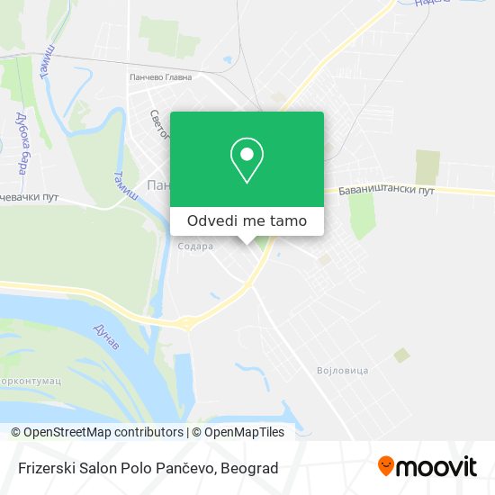 Frizerski Salon Polo Pančevo mapa