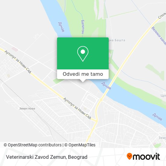 Veterinarski Zavod Zemun mapa