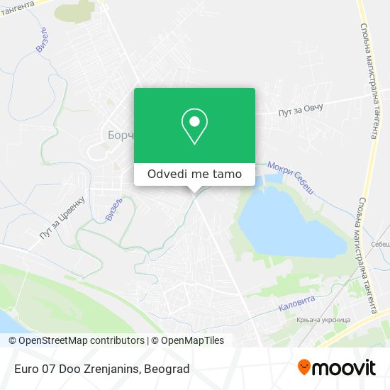 Euro 07 Doo Zrenjanins mapa