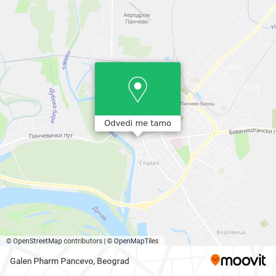 Galen Pharm Pancevo mapa