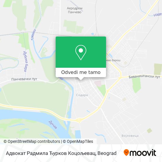 Адвокат Радмила Ђурков Коцољевац mapa