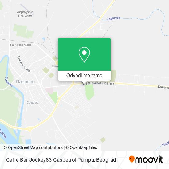 Caffe Bar Jockey83 Gaspetrol Pumpa mapa