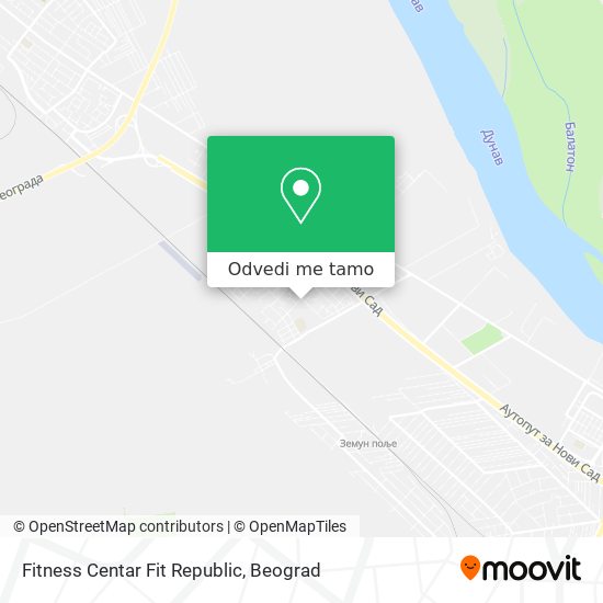 Fitness Centar Fit Republic mapa