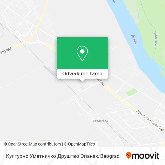 Културно Уметничко Друштво Опанак mapa