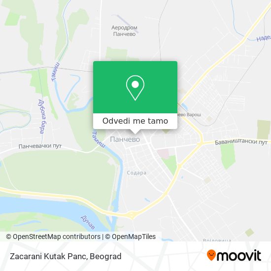 Zacarani Kutak Panc mapa