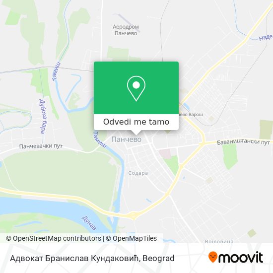 Адвокат Бранислав Кундаковић mapa