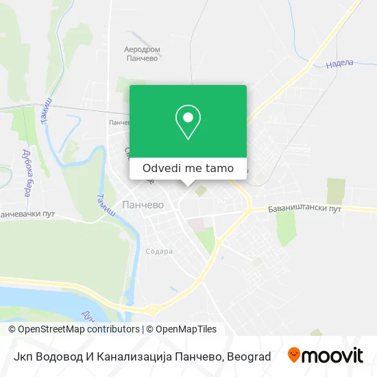Јкп Водовод И Канализација Панчево mapa
