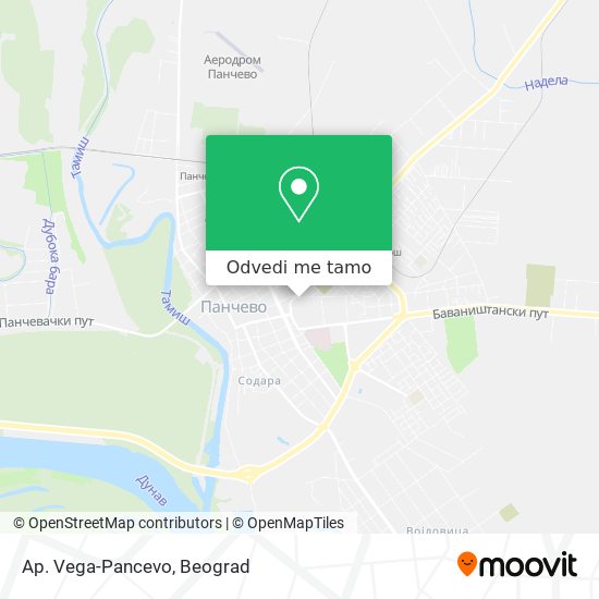 Ap. Vega-Pancevo mapa