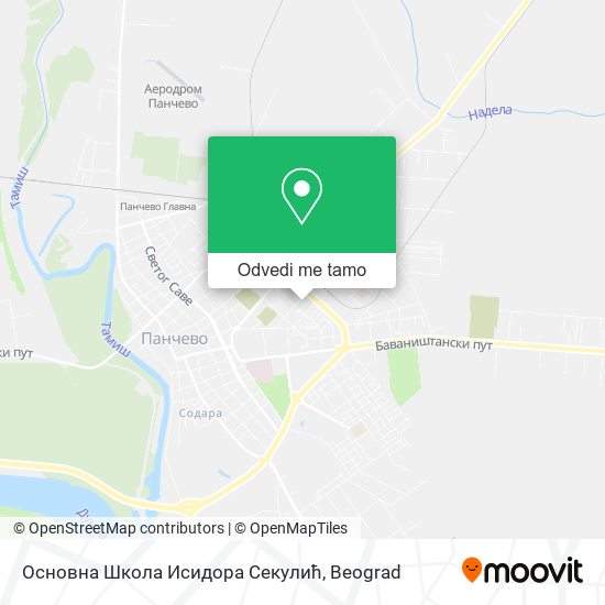 Основна Школа Исидора Секулић mapa