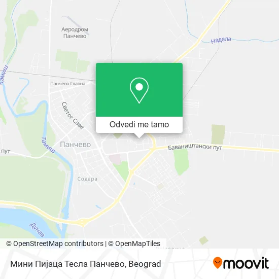 Мини Пијаца Тесла Панчево mapa