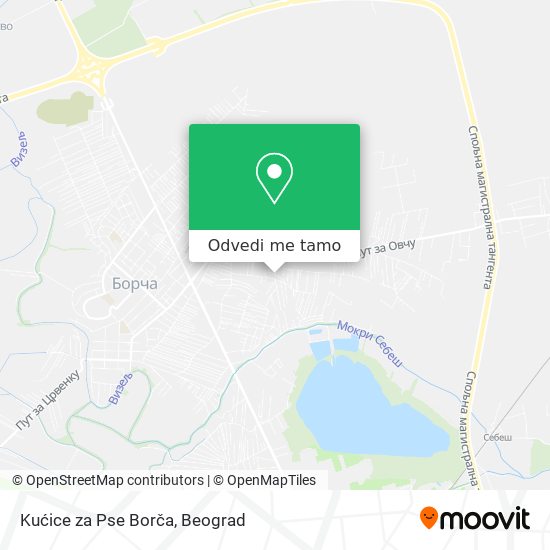 Kućice za Pse Borča mapa