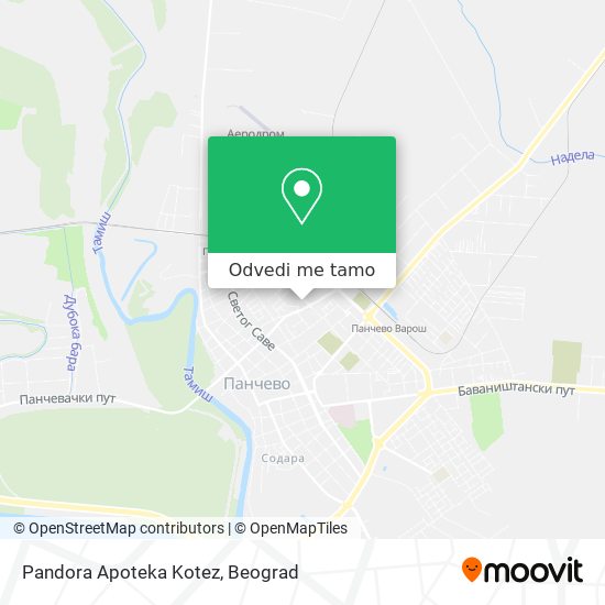 Pandora Apoteka Kotez mapa