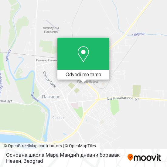 Основна школа Мара Мандић дневни боравак Невен mapa