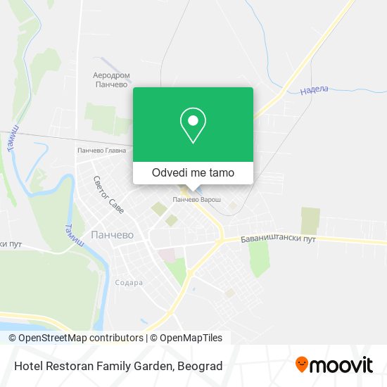 Hotel Restoran Family Garden mapa