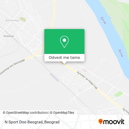 N Sport Doo Beograd mapa