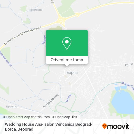 Wedding House Ana- salon Vencanica Beograd-Borča mapa