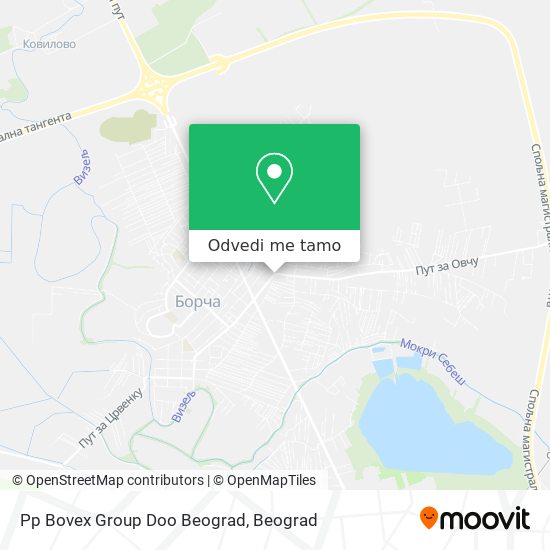 Pp Bovex Group Doo Beograd mapa