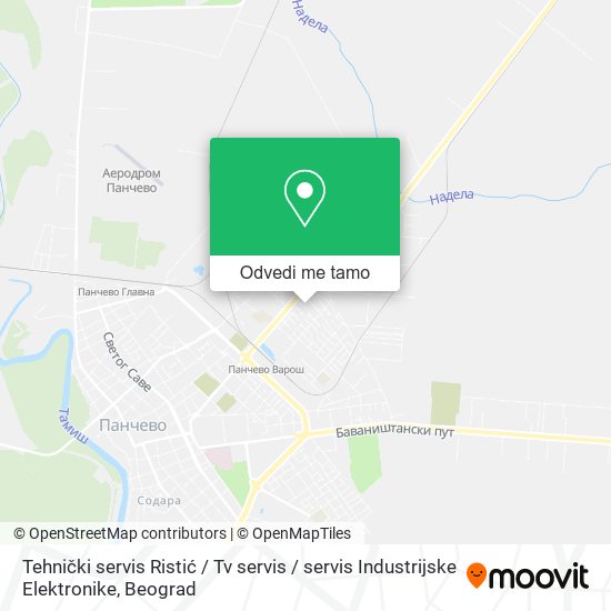 Tehnički servis Ristić / Tv servis / servis Industrijske Elektronike mapa