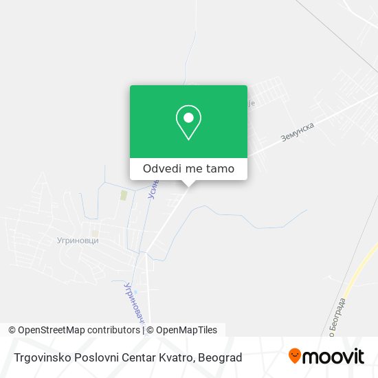 Trgovinsko Poslovni Centar Kvatro mapa