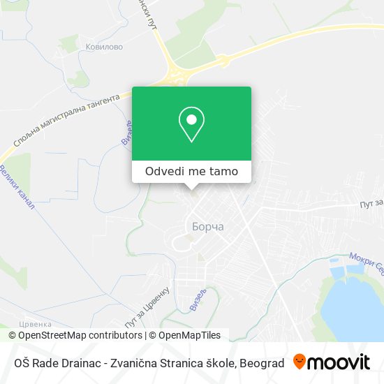 OŠ Rade Drainac - Zvanična Stranica škole mapa