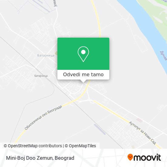 Mini-Boj Doo Zemun mapa