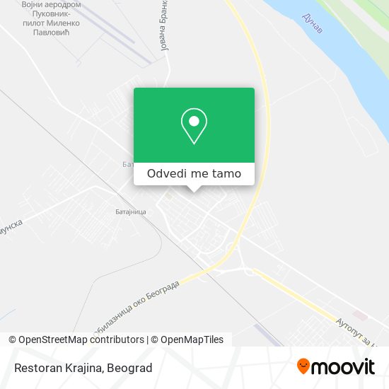 Restoran Krajina mapa