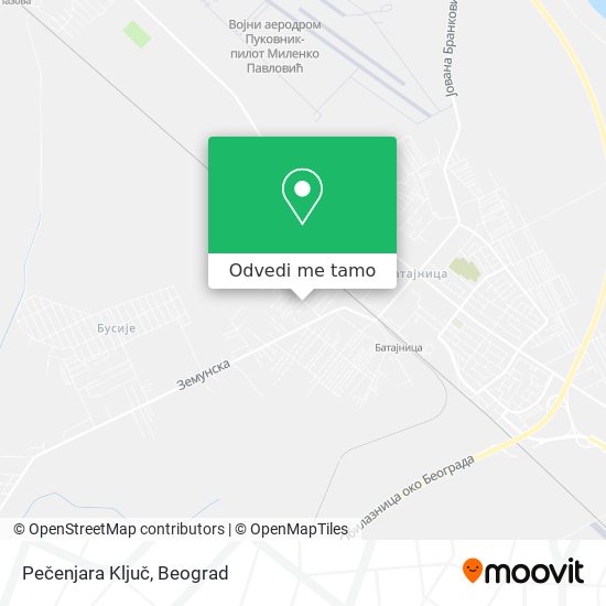 Pečenjara Ključ mapa