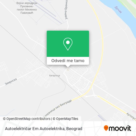 Autoelektričar Em Autoelektrika mapa