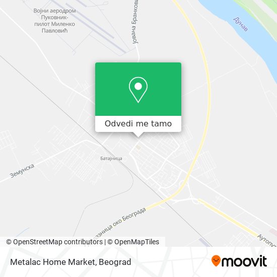 Metalac Home Market mapa