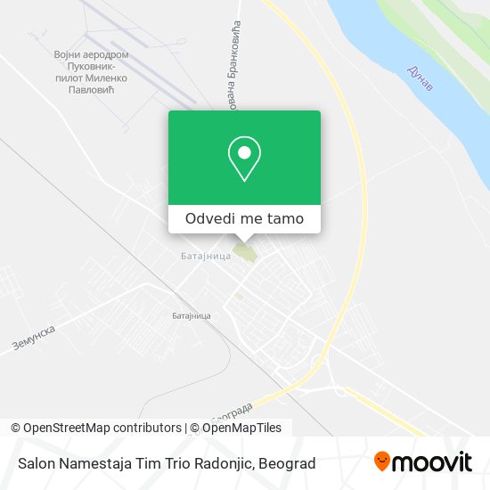 Salon Namestaja Tim Trio Radonjic mapa