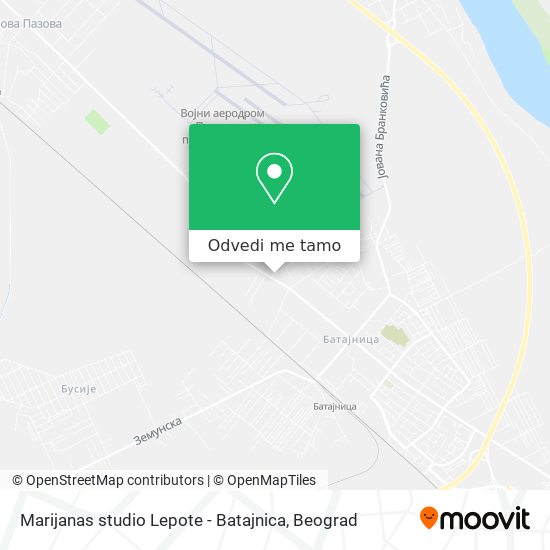 Marijanas studio Lepote - Batajnica mapa