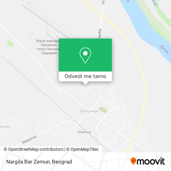 Nargila Bar Zemun mapa
