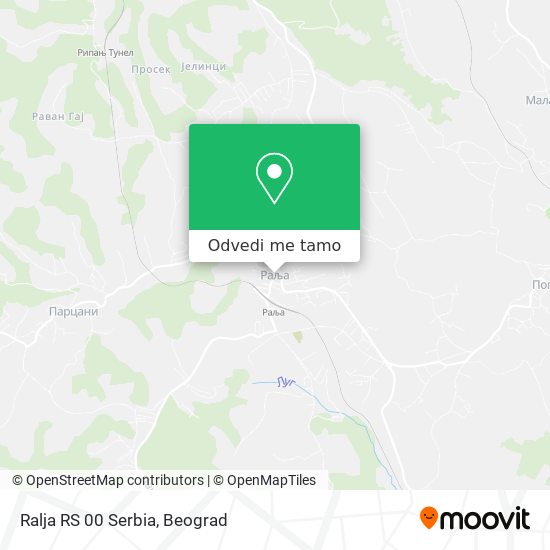 Ralja RS 00 Serbia mapa