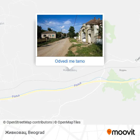 Живковац mapa
