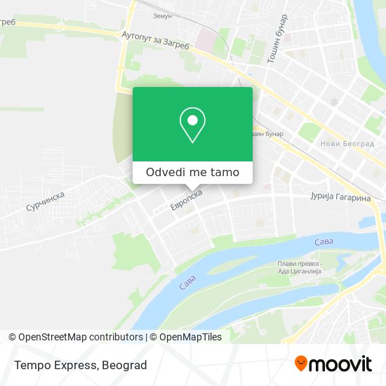 Tempo Express mapa