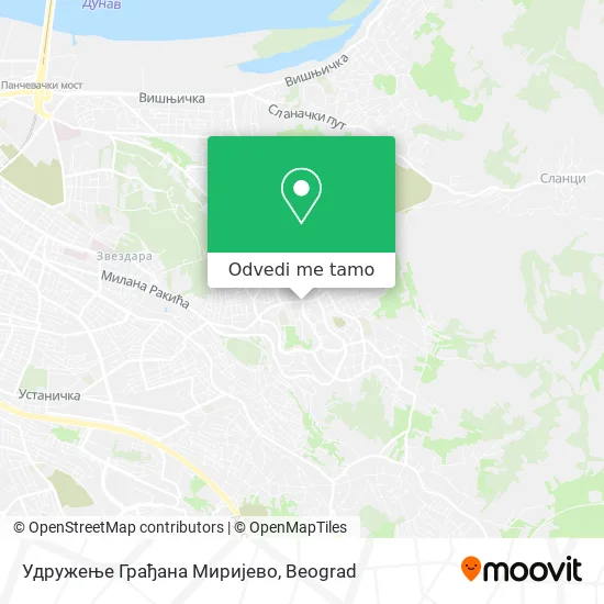 Удружење Грађана Миријево mapa