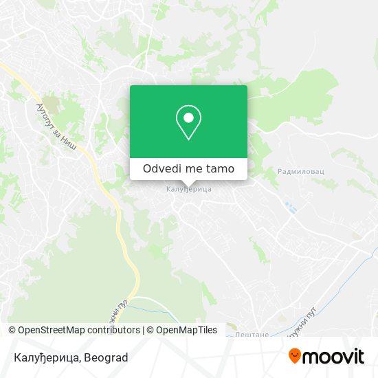 Калуђерица mapa