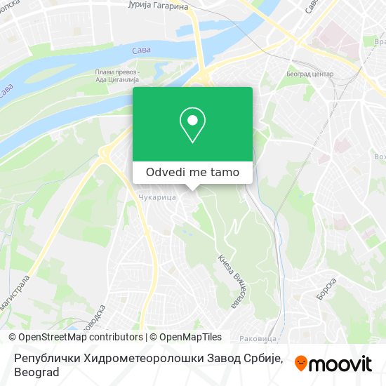 Републички Хидрометеоролошки Завод Србије mapa