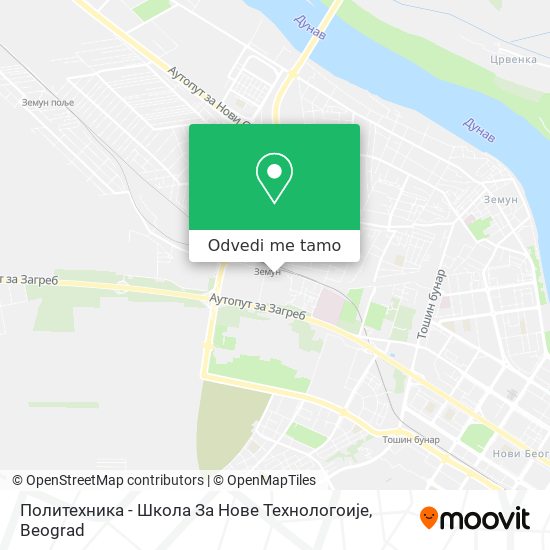 Политехника - Школа За Нове Технологоије mapa