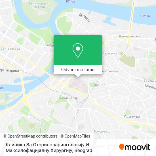Клиника За Оториноларингологију И Максилофацијалну Хирургију mapa